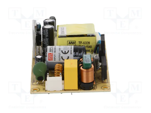 MEAN WELL RPS-30-15 Alimentador de impulso abierto 15VDC 30W MEAN WELL RPS-30-15 Alimentador de impulso abierto 15VDC 30W