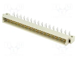 HARTING Conector de datos DIN 41612 de 32 pines, angulado 90°