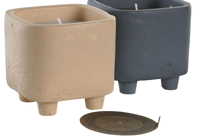DKD Home Decor Vela de Cemento 120 g