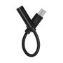 LOGILINK Adaptador de Audio USB-C a Jack 3,5 mm TRRS, 0,13 m, Negro