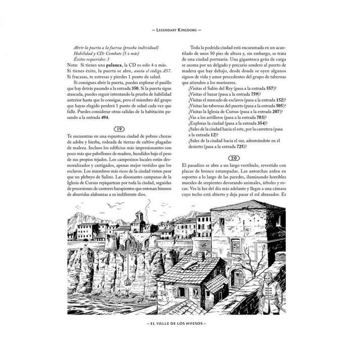 Devir - Libro Juego Legendary Kingdoms 1: El Valle de los Huesos - Aventura de Fantasía y Rol en Español - Libro-Juego de Mundo Abierto