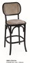 DKD Home Decor Silla Olmo Ratan Tapizado Negro