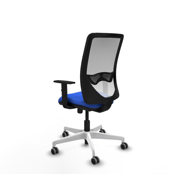 PIQUERAS Y CRESPO Silla de oficina Zulema con mecanismo Sincro, Azul y Blanco PIQUERAS Y CRESPO Silla de oficina Zulema con mecanismo Sincro, Azul y Blanco