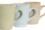 DKD Home Decor Mug Moderno Jiahua 26 350ml 8.5x10x12cm Verde Azul Beige 12 Unidades