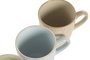 DKD Home Decor Mug Moderno Jiahua 26 350ml 8.5x10x12cm Verde Azul Beige 12 Unidades