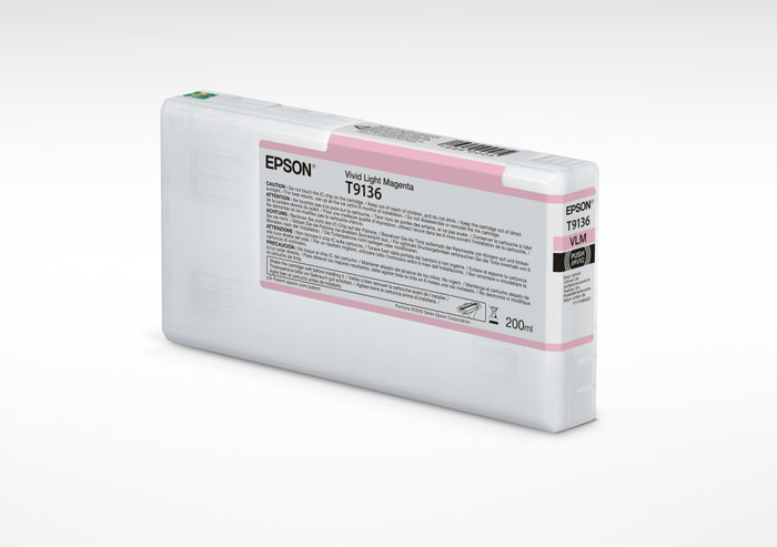 Epson T9136 Vivid Light Magenta 200ml para SC-P5000, C13T91360N Epson T9136 Vivid Light Magenta 200ml para SC-P5000, C13T91360N