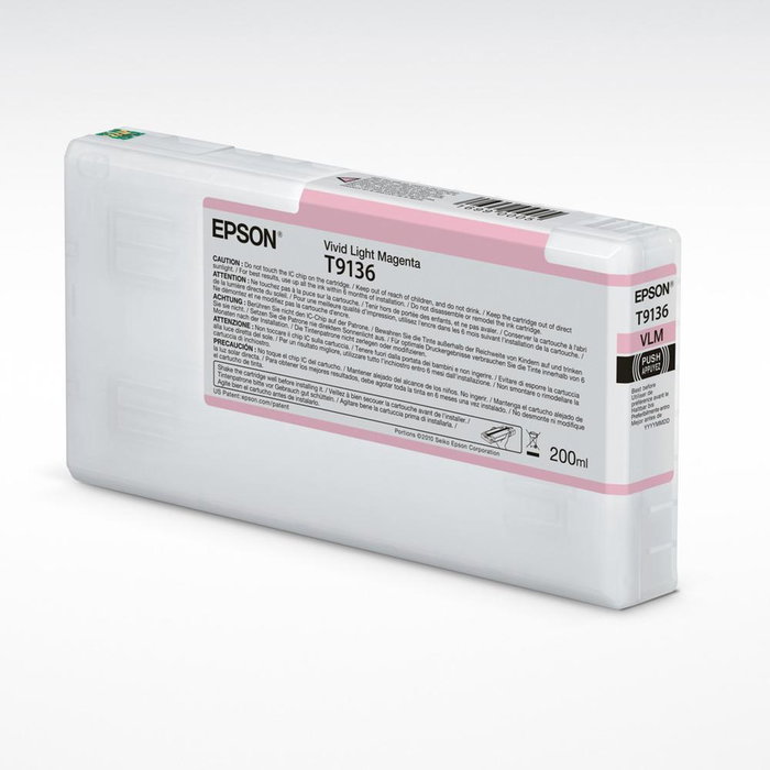 Epson Cartucho de Tinta Vivid Light Magenta T9136 (200 ml)