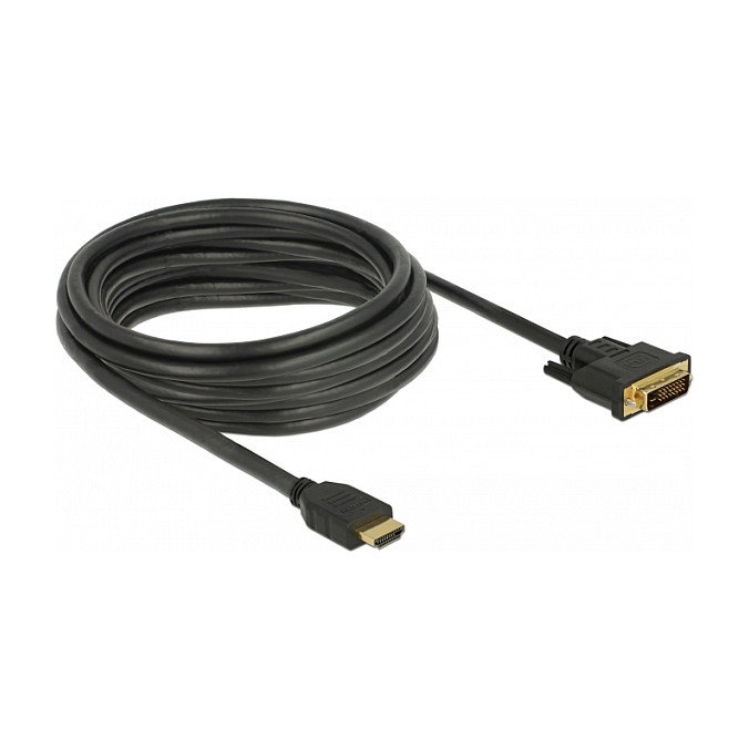 DeLOCK 85656 Cable Adaptador de Video HDMI a DVI Bidireccional 5 m