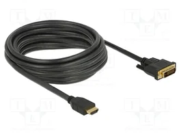 DeLOCK 85656 Cable Adaptador de Video HDMI a DVI Bidireccional 5 m
