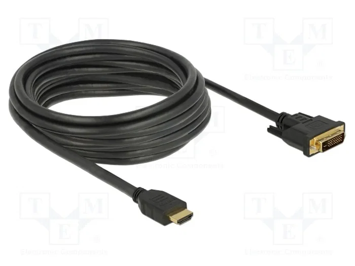 DeLOCK 85656 Cable Adaptador de Video HDMI a DVI Bidireccional 5 m