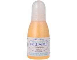 Tsukineko Tinta Brilliance Amarillo Girasol Efecto Nacarado 20ml