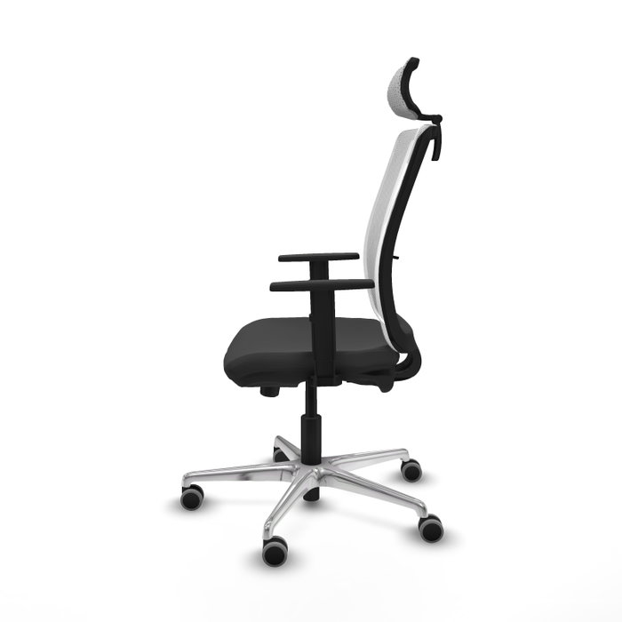 PIQUERAS Y CRESPO Silla de oficina Haches con mecanismo Sincro/Traslack Gris oscuro y Blanco PIQUERAS Y CRESPO Silla de oficina Haches con mecanismo Sincro/Traslack Gris oscuro y Blanco