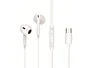 Conceptronic Brendan02W Auriculares intrauditivos USB-C con micrófono, controles en línea y cable de 1.2m - Color Blanco