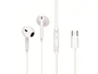 Conceptronic Brendan02W Auriculares intrauditivos USB-C con micrófono, controles en línea y cable de 1.2m - Color Blanco