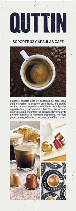 Inde Soporte para 32 Cápsulas de Café Negro (12 Unidades)