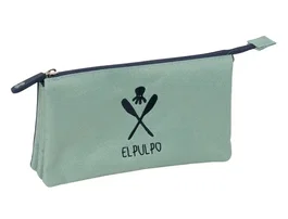 Safta Bolso escolar portatodo triple El Pulpo Basics