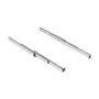 Emuca Guías para mesa extensible Shot, Aluminio, Anodizado inox