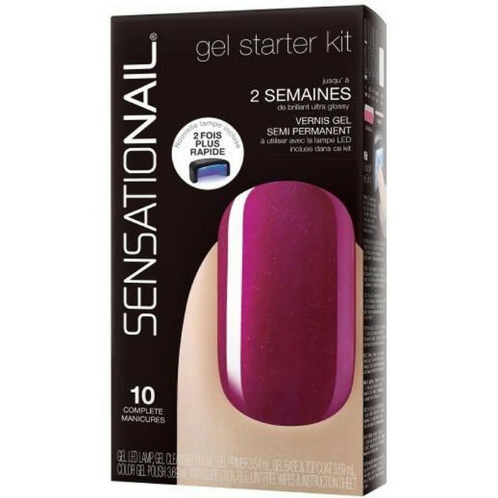 Set de Manicura Starter Sensationail Raspberry Wine 6 Piezas