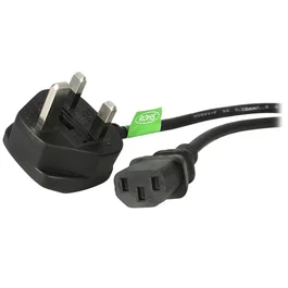 StarTech.com Cable de Alimentación de Ordenador 1,8m BS 1363 a C13 18AWG 10A 250V para Reino Unido C13 acoplador SVT
