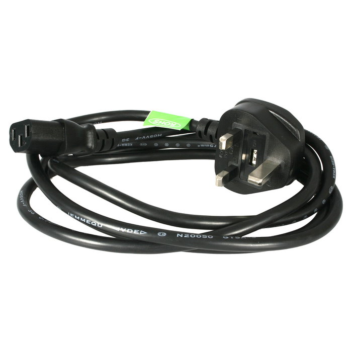 StarTech.com Cable de Alimentación PXT101UK 1,8m BS 1363 a C13 Negro