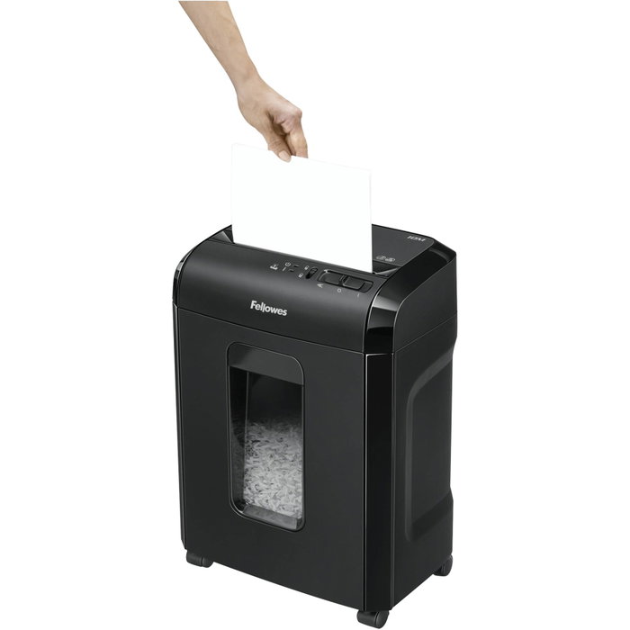 Fellowes Powershred 10M Trituradora de Papel Microcorte Negra