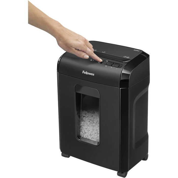 Fellowes Powershred 10M Trituradora de Papel Microcorte Negra