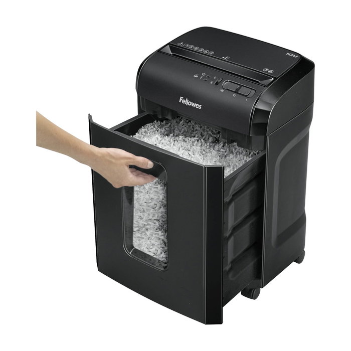 Fellowes Powershred 10M Trituradora de Papel Microcorte Negra