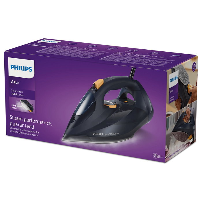 Philips Serie 7000 DST7060/20 Steamglide 3000W azul y amarillo