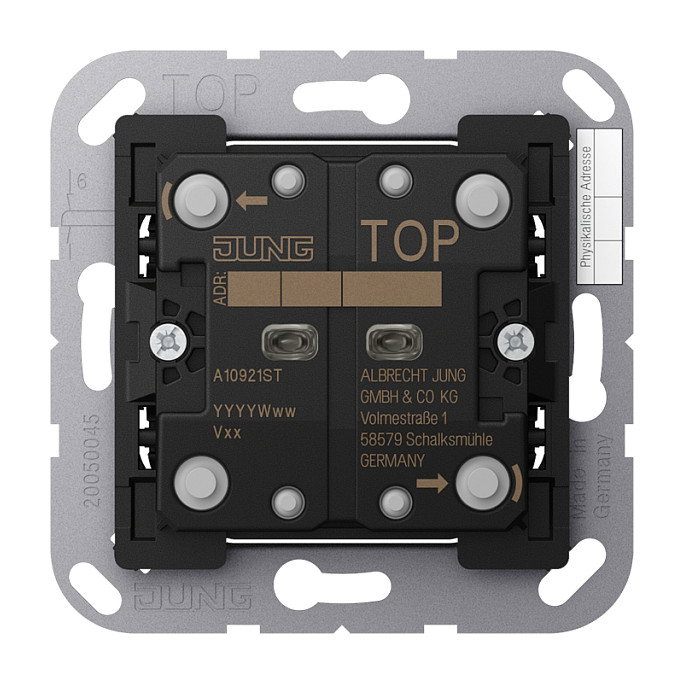 Jung A10921ST KNX Taster Universal 2f Jung A10921ST KNX Taster Universal 2f