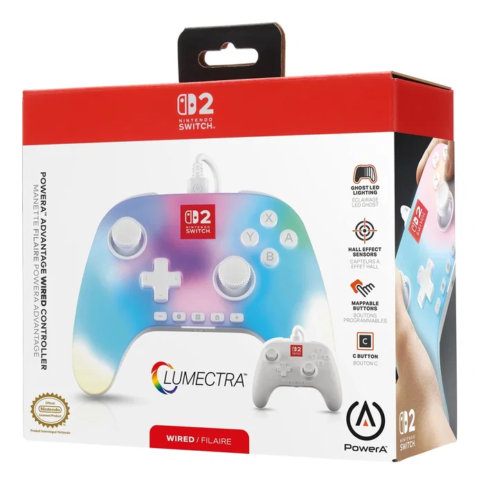 Powera advantage blanco usb gamepad analÓgico/digital nintendo switch 2