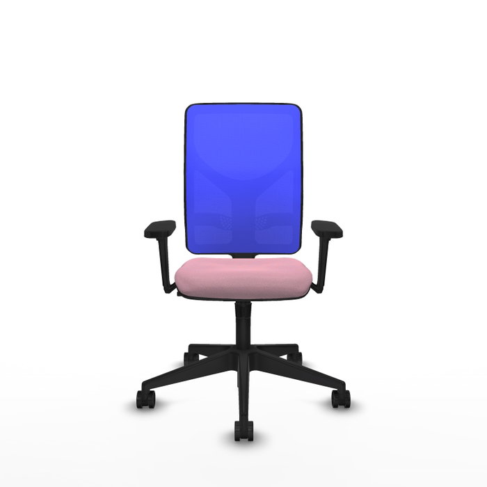 PIQUERAS Y CRESPO Silla de oficina Motilla con mecanismo Sincro, Rosa y Azul