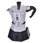 Bialetti Moka Elettrika 2TZ, Cafetera moka eléctrica compacta Plata / Negro