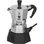 Bialetti Moka Elettrika 2TZ, Cafetera moka eléctrica compacta Plata / Negro