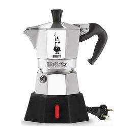 Bialetti Moka Elettrika Cafetera Moka Eléctrica 2 Tazas Passion Red Aluminio Negro