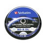 Verbatim M-Disc BD-R BluRay 50GB 6x Speed Cakebox Imprimible (10 unidades)