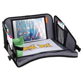 Dreambaby DRE9312742423759 Bandeja de viaje infantil para asiento de coche y avión con soporte para tablet y espacio de almacenamiento