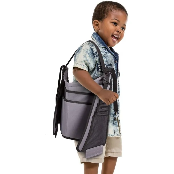 Dreambaby DRE9312742423759 Bandeja de viaje infantil para asiento de coche y avión con soporte para tablet y espacio de almacenamiento