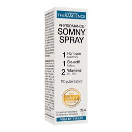 THERASCIENCE Physiomance Somny Spray 20Ml para Alteraciones del Sueño y Jet Lag