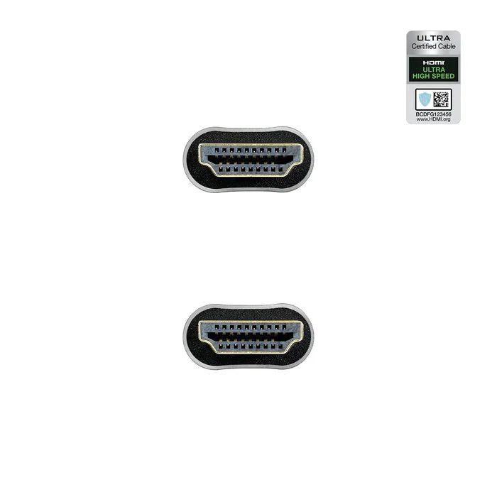 Nanocable Cable HDMI 2.1 Certificado Ultra High Speed 2m Negro Nanocable Cable HDMI 2.1 Certificado Ultra High Speed 2m Negro