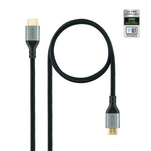 Nanocable Cable HDMI 2.1 Certificado Ultra High Speed, 2 m, Negro Nanocable Cable HDMI 2.1 Certificado Ultra High Speed, 2 m, Negro
