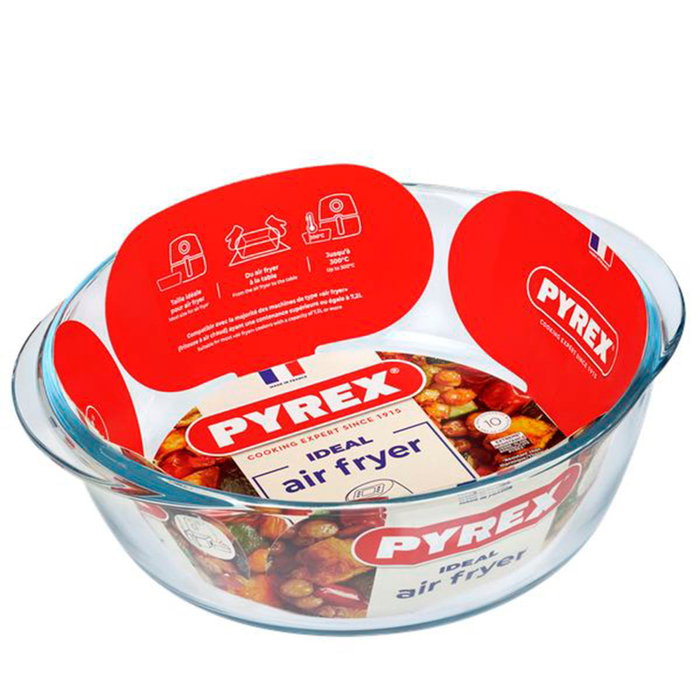 Pyrex® Fuente Redonda de Vidrio Airfryer 26 cm - 2,3 L