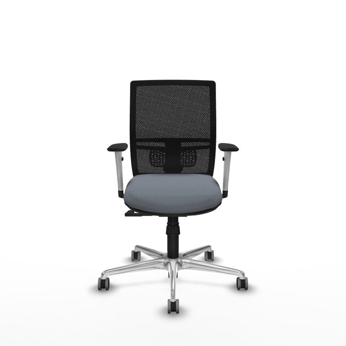 PIQUERAS Y CRESPO Silla de oficina Yunquera con mecanismo Sincro, Gris y Negro PIQUERAS Y CRESPO Silla de oficina Yunquera con mecanismo Sincro, Gris y Negro