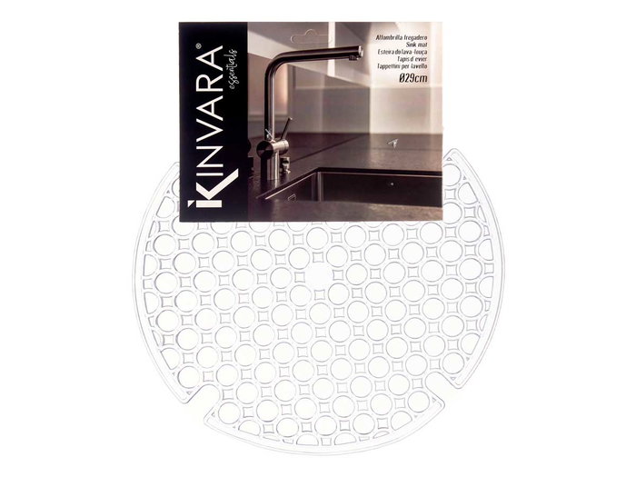Kinvara Esterilla Fregadero Redonda Transparente 29 cm (Set de 24)