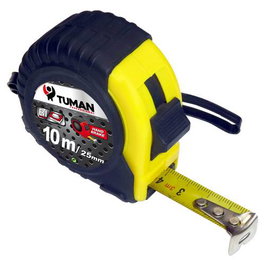 Tuman TM Flexómetro Antigolpe 10m x 25mm