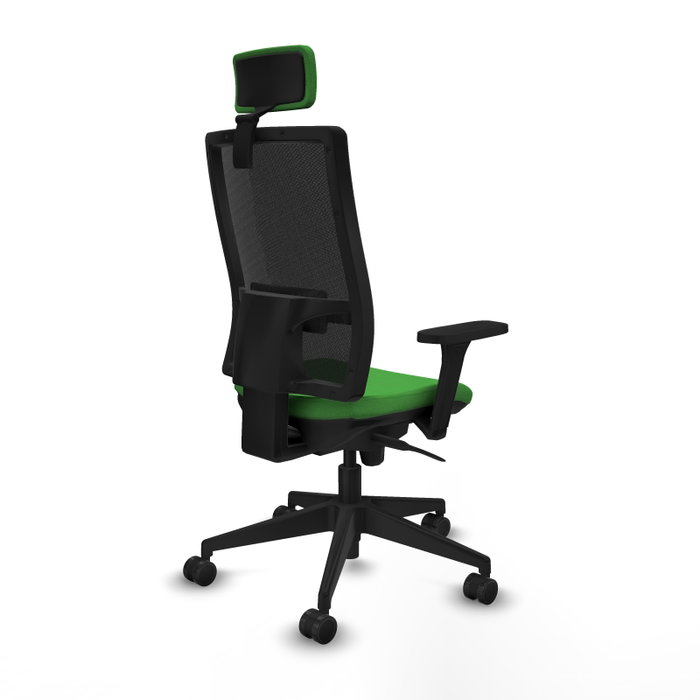 PIQUERAS Y CRESPO Silla de oficina Horna con Mecanismo Sincro Verde y Negro PIQUERAS Y CRESPO Silla de oficina Horna con Mecanismo Sincro Verde y Negro