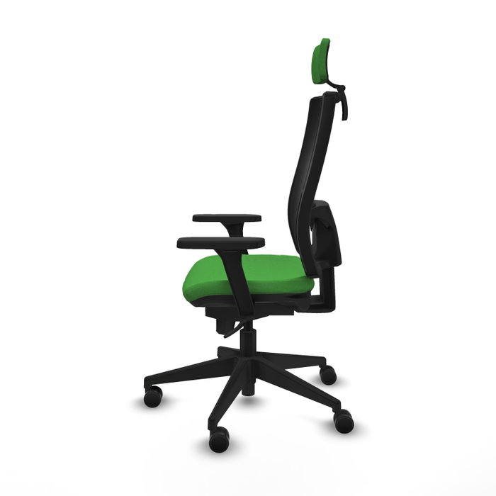 PIQUERAS Y CRESPO Silla de oficina Horna con Mecanismo Sincro Verde y Negro PIQUERAS Y CRESPO Silla de oficina Horna con Mecanismo Sincro Verde y Negro