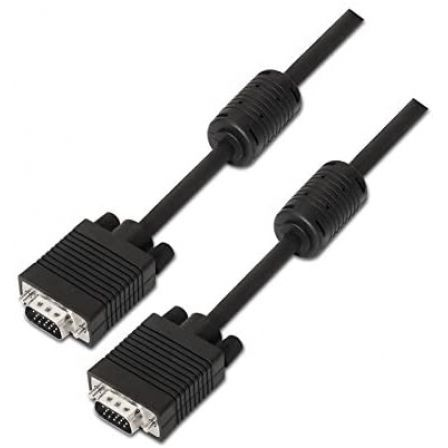 Nano Cable 10.15.0101 Cable SVGA Macho - Macho 1m Negro con Ferritas
