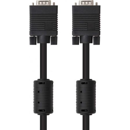 Nano Cable 10.15.0101 Cable SVGA Macho - Macho 1m Negro con Ferritas
