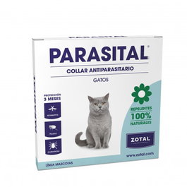 Zotal PARASITAL Collar Antiparasitario Repelente para Gato - Protección 4 Meses contra Insectos y Phlebotomus