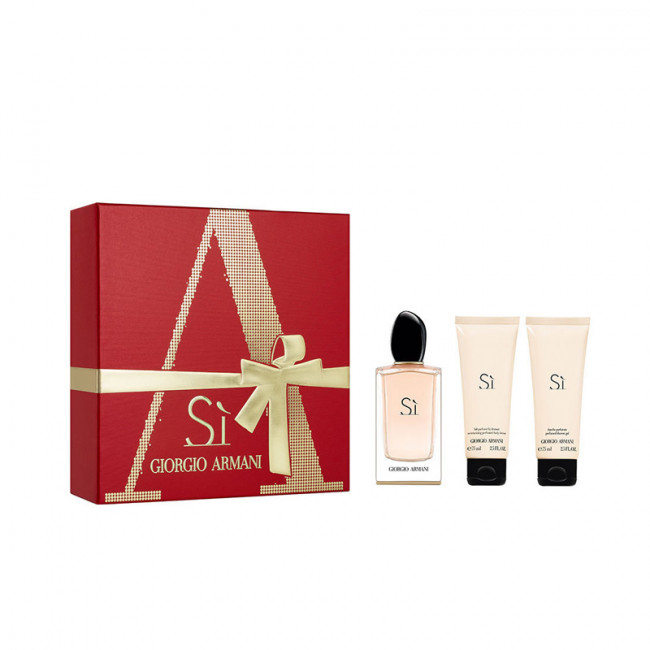 Armani Si Set Edp 100 mL + Body Lotion 75 mL + Shower Gel 75 mL